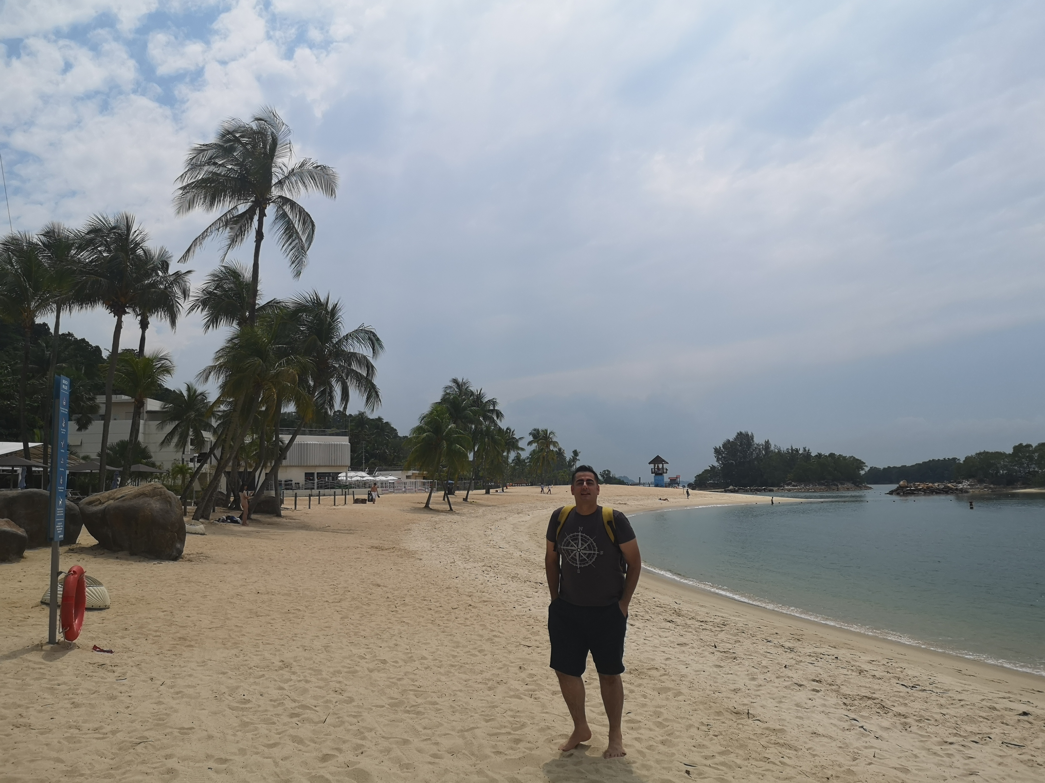 Sentosa Beach Singapore travel experience